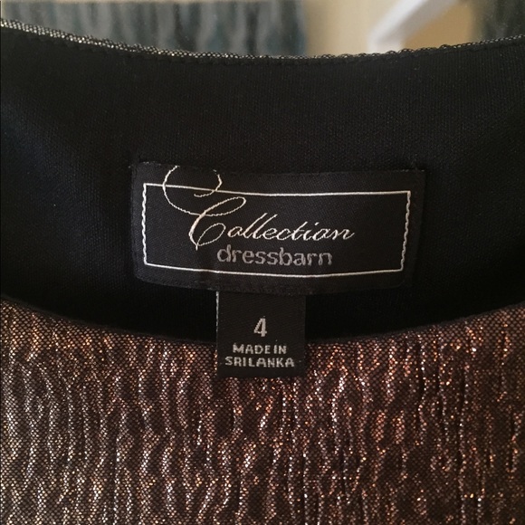 SOLD Silver & Bronze Dress Barn Cocktail Dress - Picture 4 of 4